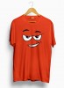 Smirk Eyes Half Sleeve T-Shirt